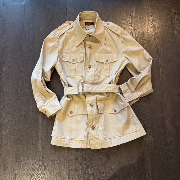 VINTAGE EDDIE BAUER SAFARI FIELD JACKET SHIRT SIZE M/L - Picture 1 of 10